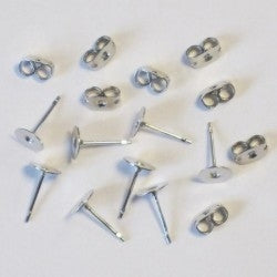 Nastavki za uhane ploščica 6mm 8/1