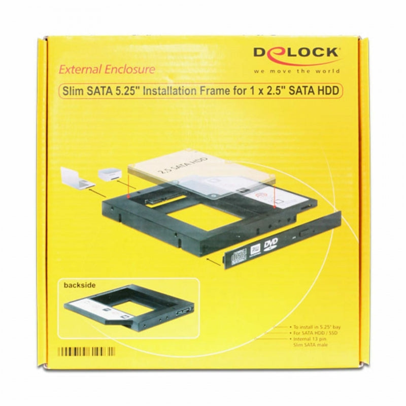 Nosilec za HDD - 12,5mm za prenosnike Delock