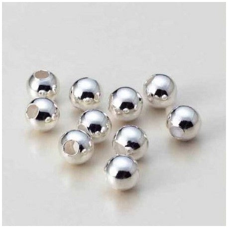PERLE KOVINSKE PLATINASTA B. 6MM, 22 KOM
