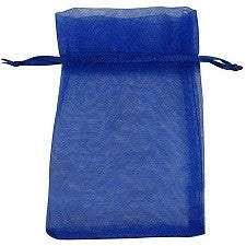 Vrečke organza 7,5x17cm, modra