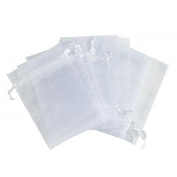 Vrečke organza 7,5x17cm, bela