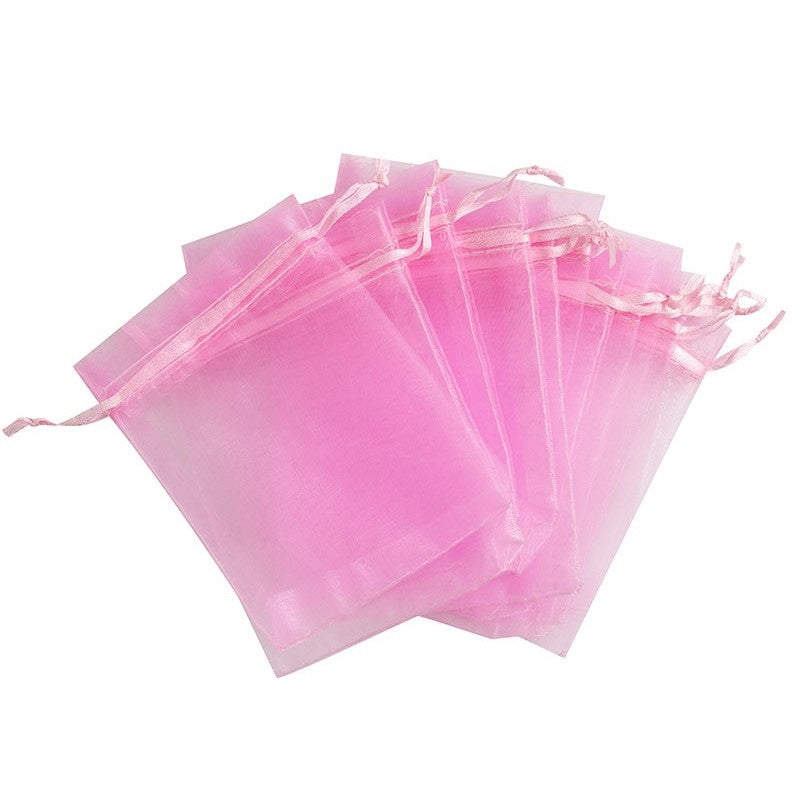 Vrečke organza 7,5x17cm, sv.rožnata 1/1