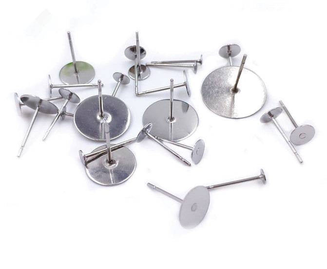 Osnova za uhane 12x6mm nerjaveče jeklo 10/1