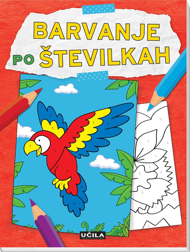 Barvanje po številkah 1 - Rdeča