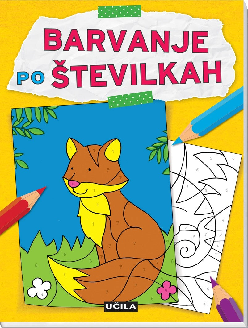 Barvanje po številkah 2 - Rumena