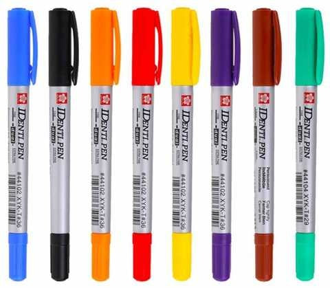Identi Pen, 2 konici, permanent, sortirane barve
