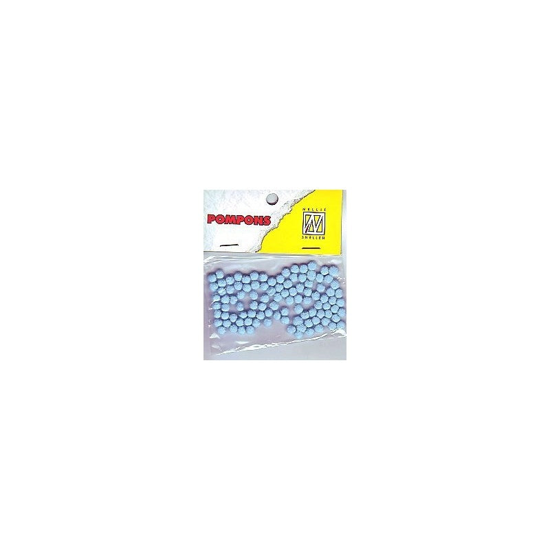 Pom pom 3mm 100/1 baby modra