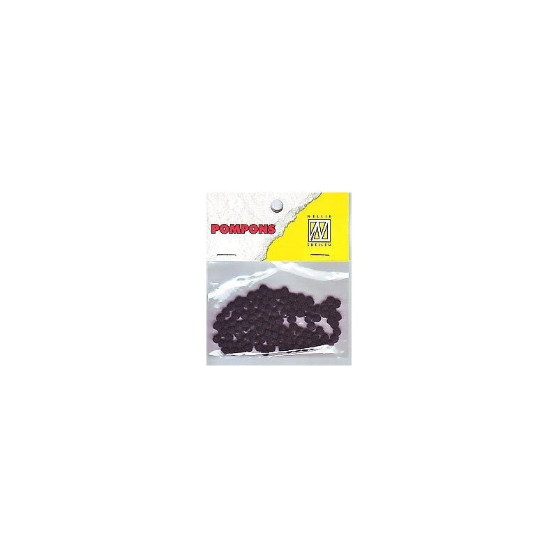 Pom pom 3mm 100/1 črna