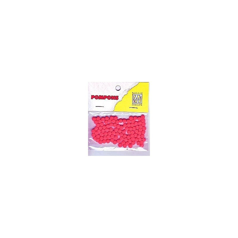 Pom pom 3mm 100/1 rdeča