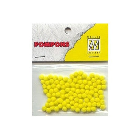 Pom pom 3mm 100/1 rumena