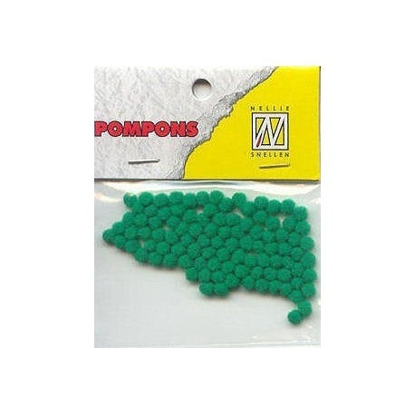 Pom pom 3mm 100/1  zelena