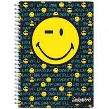 Beležka špirala Smiley pvc 80L
