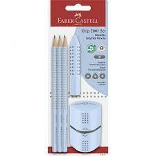 Svinčnik graf. FC Grip set svetlo moder