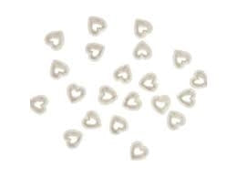SRČKI DEKORATIVNI 12MM KREM 5/1