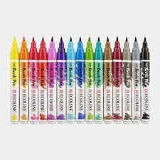 Ecoline Brushpen sort.barve