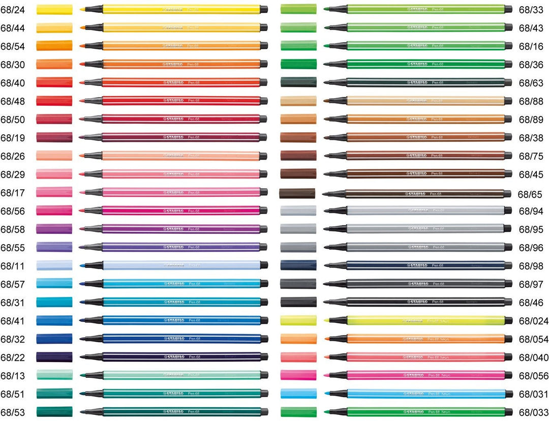 FLOMASTER STABILO PEN ART.68 SORT. BARVE 1.0
