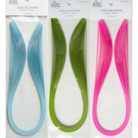 Quilling papir 3mm, 50kos, sort.b.