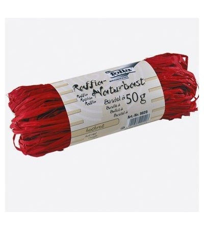 Rafija, 50g, rdeča