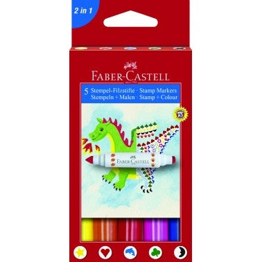 Flomastri Faber Castell s štampiljko 5/1