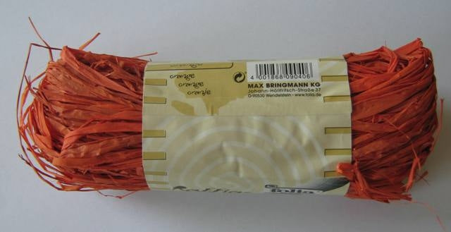 Rafija, 50g, oranžna