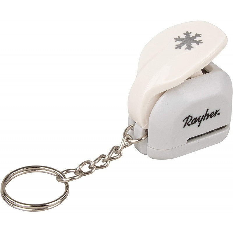 Luknjač mini obesek, snežinka, 0.95cm
