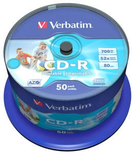 CD-R 700MB 1/50 VERBATIM PRINTABLE