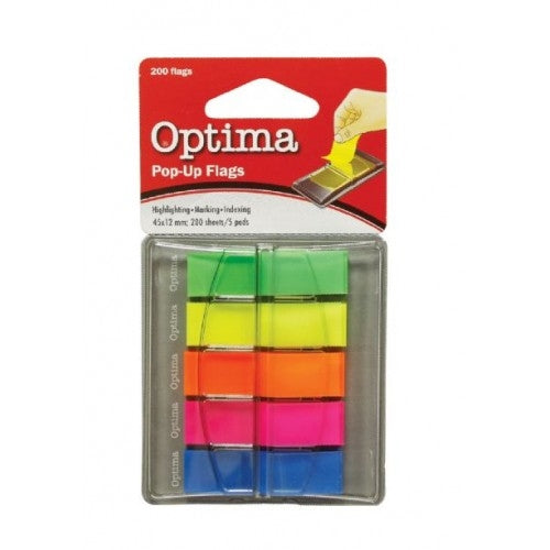 Samolepilni lističi Optima Pop-up Neon 5x40