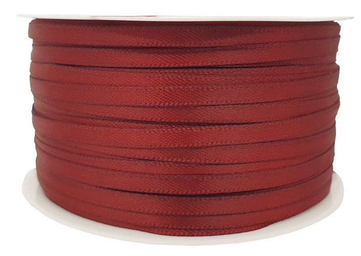 Satenski trak, 3mm, 1M, sort. b.