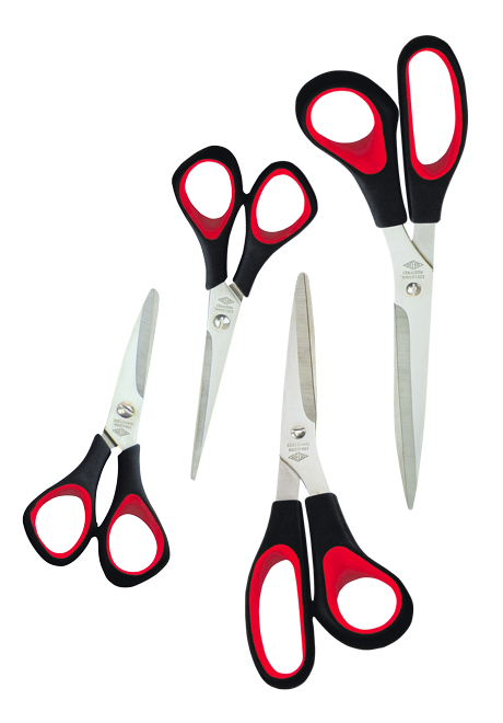 Škarje Wedo 14cm zaobljene rdeče/črne
