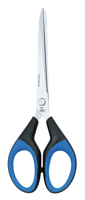 Škarje wedo softcut 18cm črne/modre