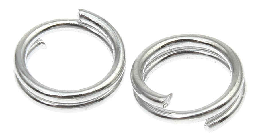 Spojni obroček dvojni 6mm platina 20/1