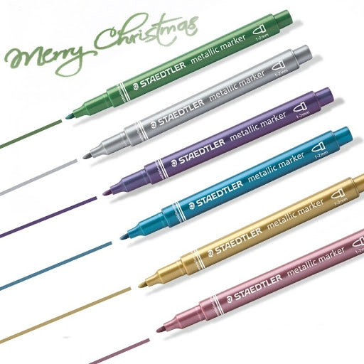 Marker Staedler metallic 1-2mm sort.