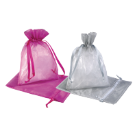 Vrečka Organza 12.5x17cm sort.barve