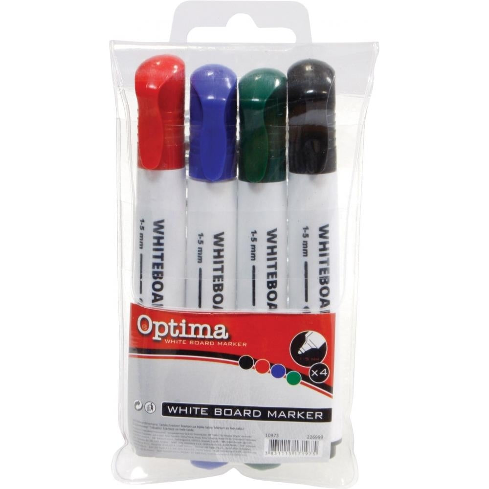 Flomastri za belo tablo Optima 1-5mm 4/1