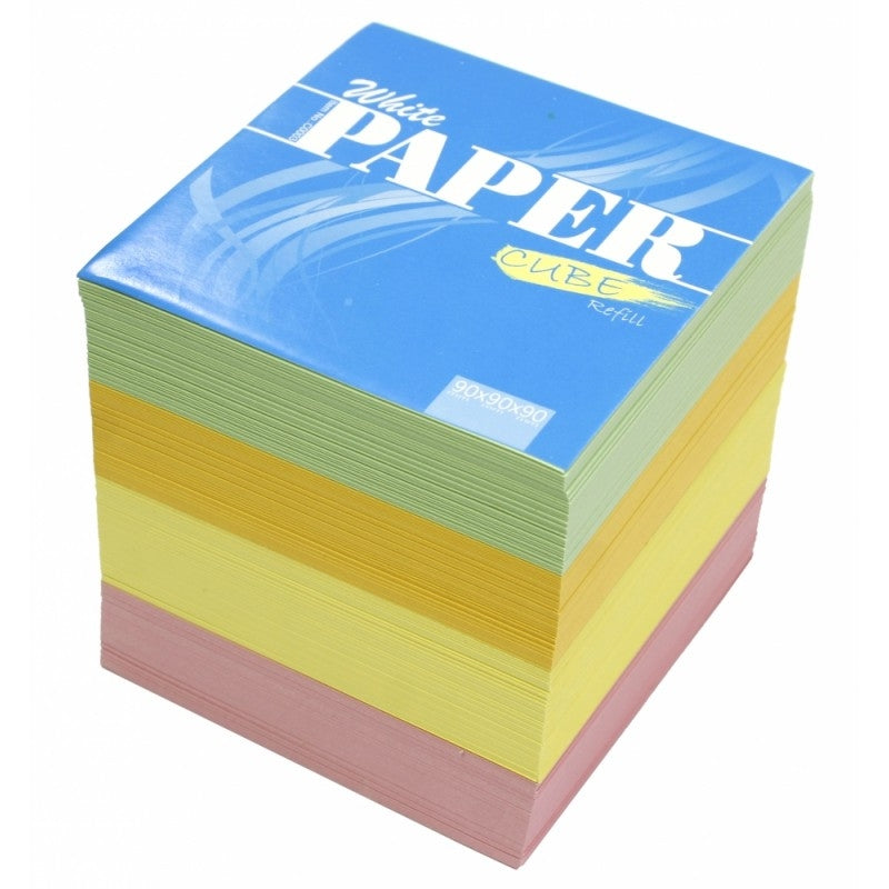 Kocka barvna 90x90 White paper