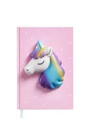 Zvezek A5 s penastimi živalmi Unicorn