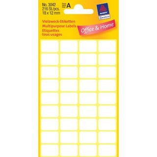 ETIKETE BIRO 3042 18X12MM ZW 216 ETIKET